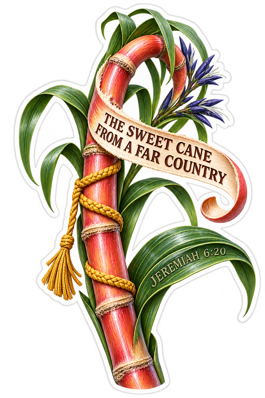 Bible Jeremiah 6 20 Sweet Cane Far Country Vinyl Sticker Decal