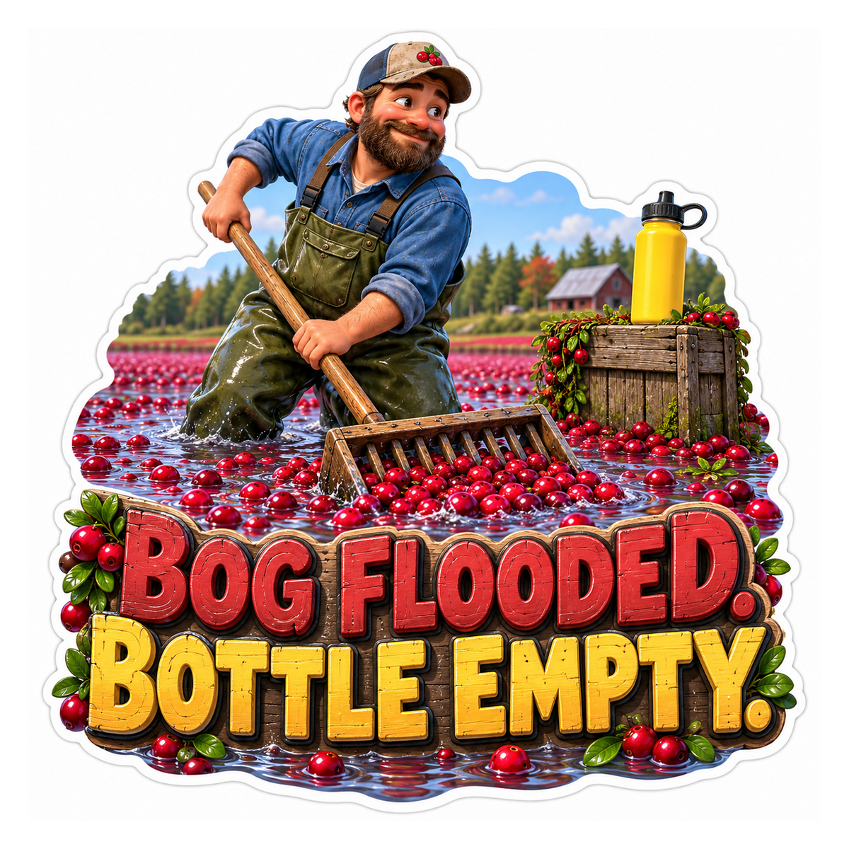 Bog Flooded Vinyl Sticker Decal
