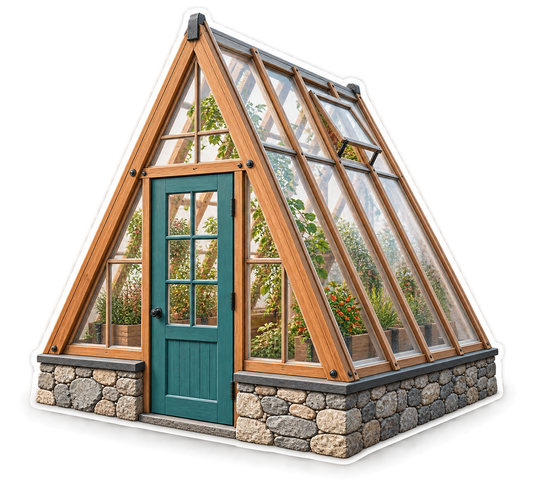 A Frame Greenhouse Vinyl Sticker Decal