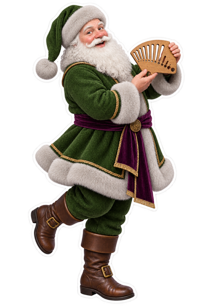 Santa Antique Boxwood Pen Nib Gauge Vinyl Sticker Decal