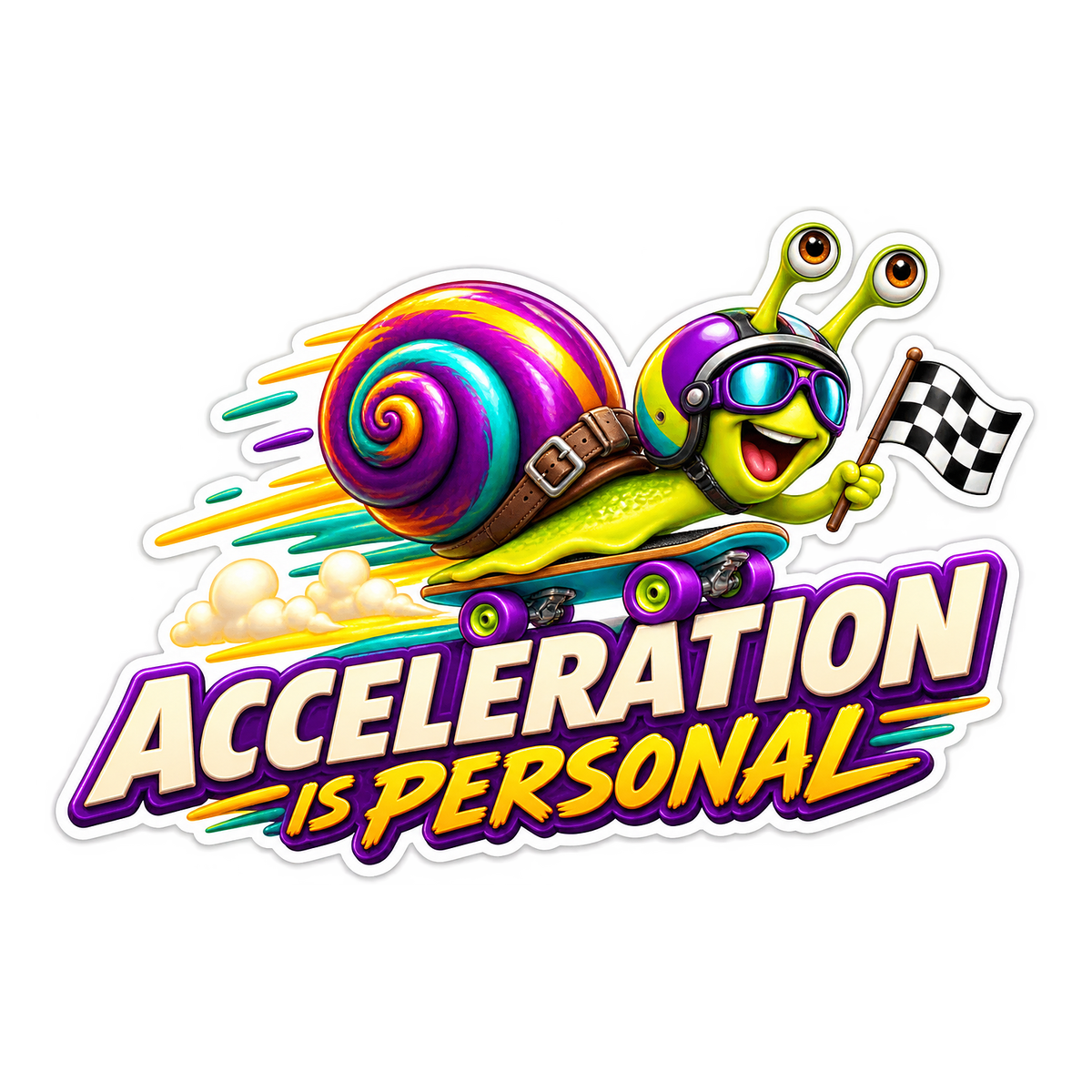 Acceleration Is Personal Vinyl Sticker Decal