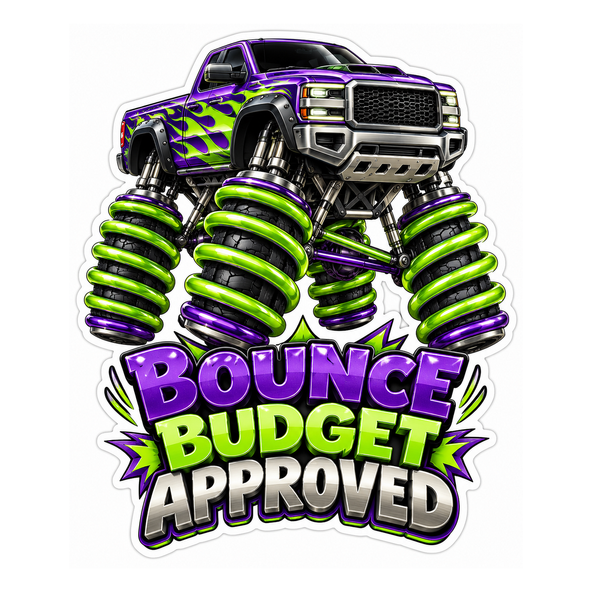 Bounce Budget Approved Vinyl Sticker Decal