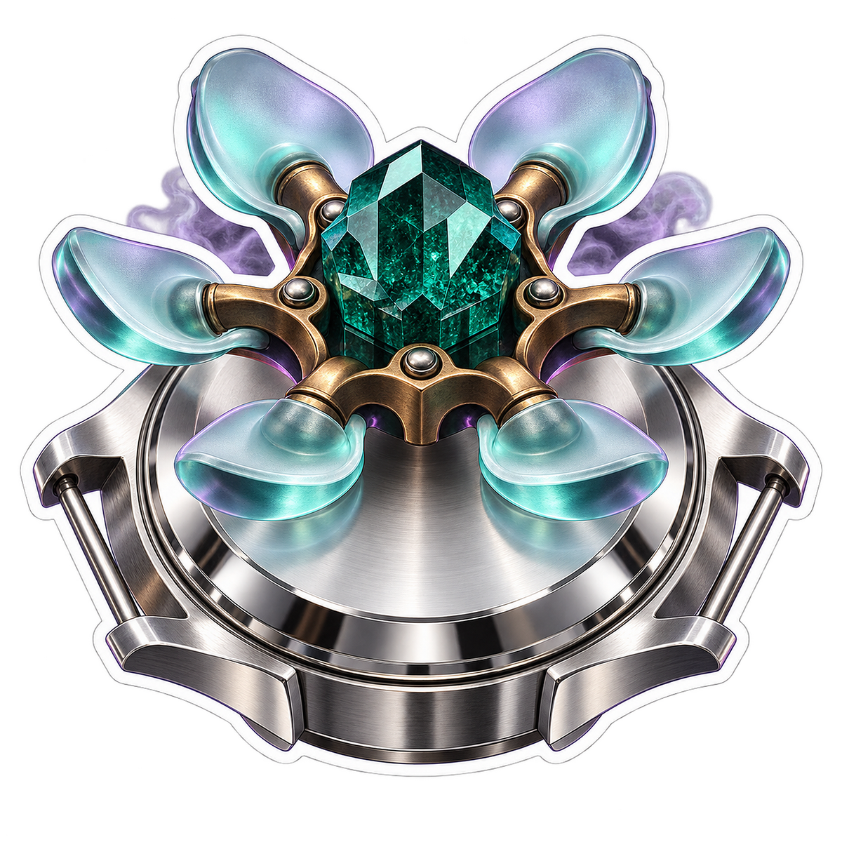 Watch Repair Dioptase Case Back Suction Flower Vinyl Sticker Decal