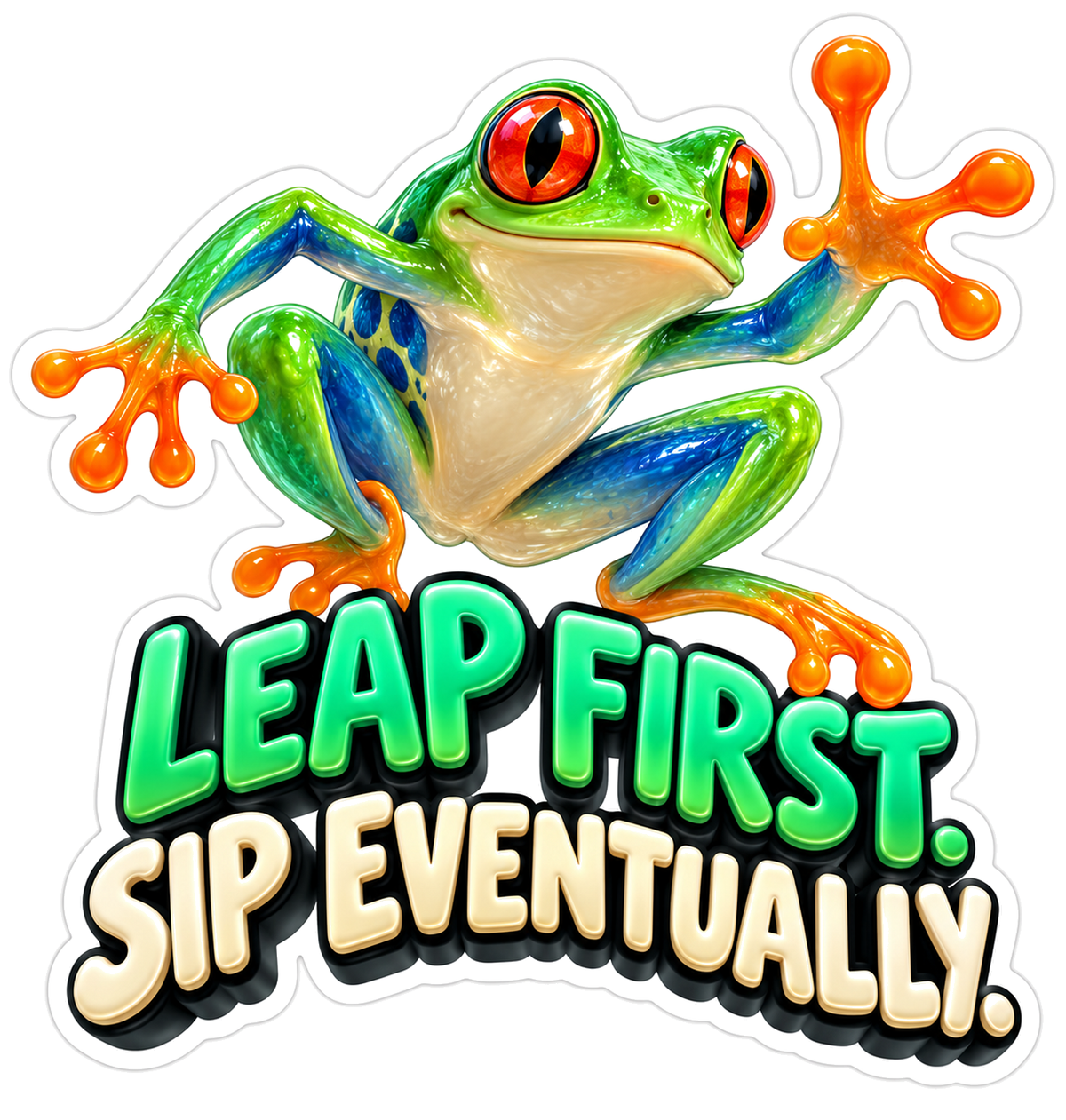 Leap First Vinyl Sticker Decal