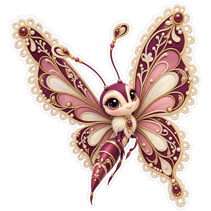 Needlelace Picot Poise Vinyl Sticker Decal