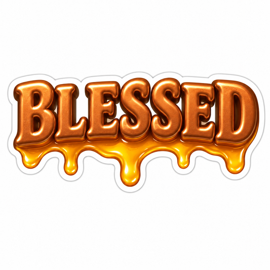 Blessed Copper Vinyl Sticker Decal