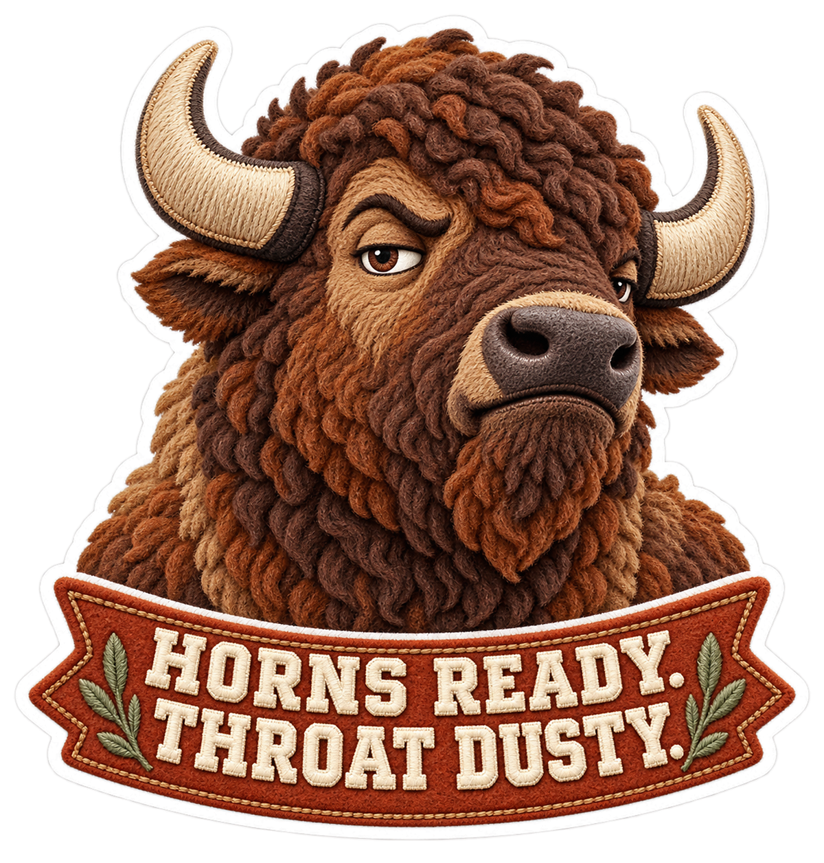 Horns Ready Vinyl Sticker Decal