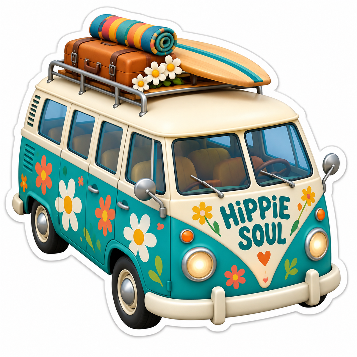 Hippie Soul Vinyl Sticker Decal