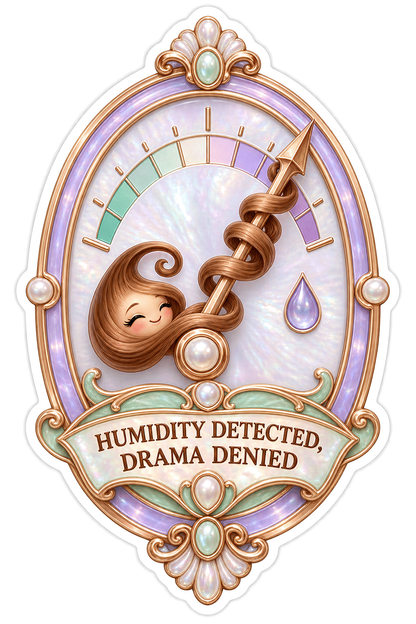 Humidity Detected Drama Denied Hygrometer Vinyl Sticker Decal