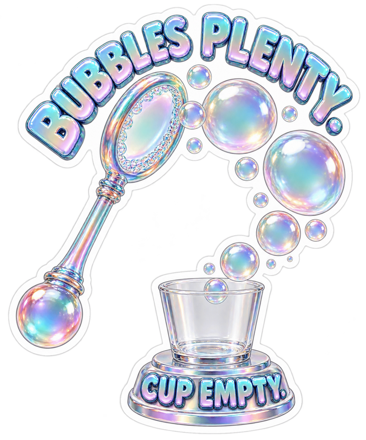 Bubbles Plenty Vinyl Sticker Decal