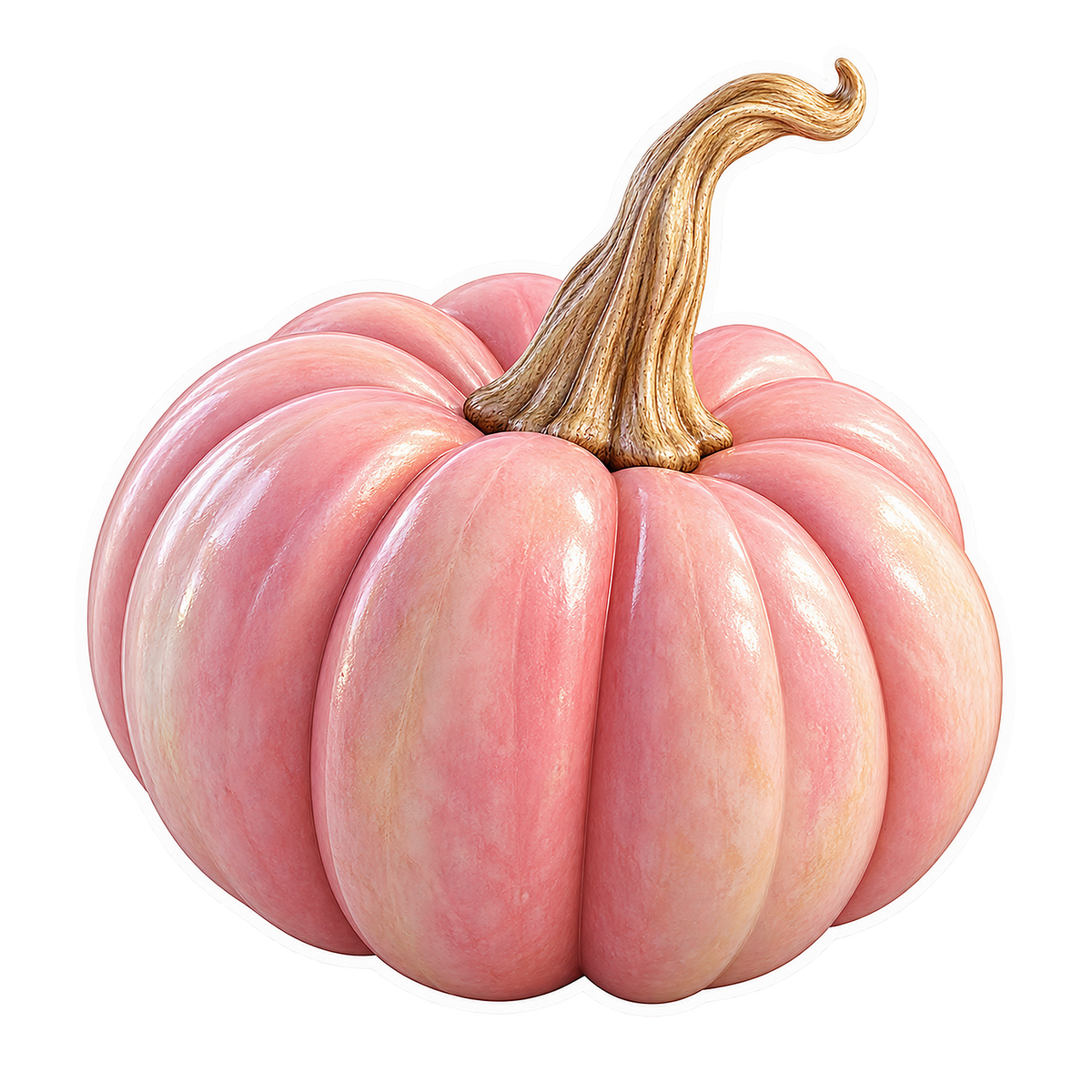 Heirloom Pumpkins Porcelain Doll Vinyl Sticker Decal