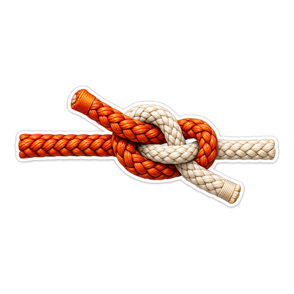 Nautical Knots Sheet Bend Vinyl Sticker Decal
