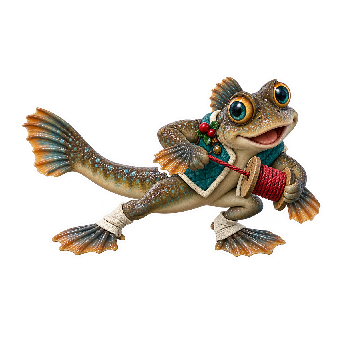 Rubber Mudskipper Cranberry Garland Spooler Vinyl Sticker Decal
