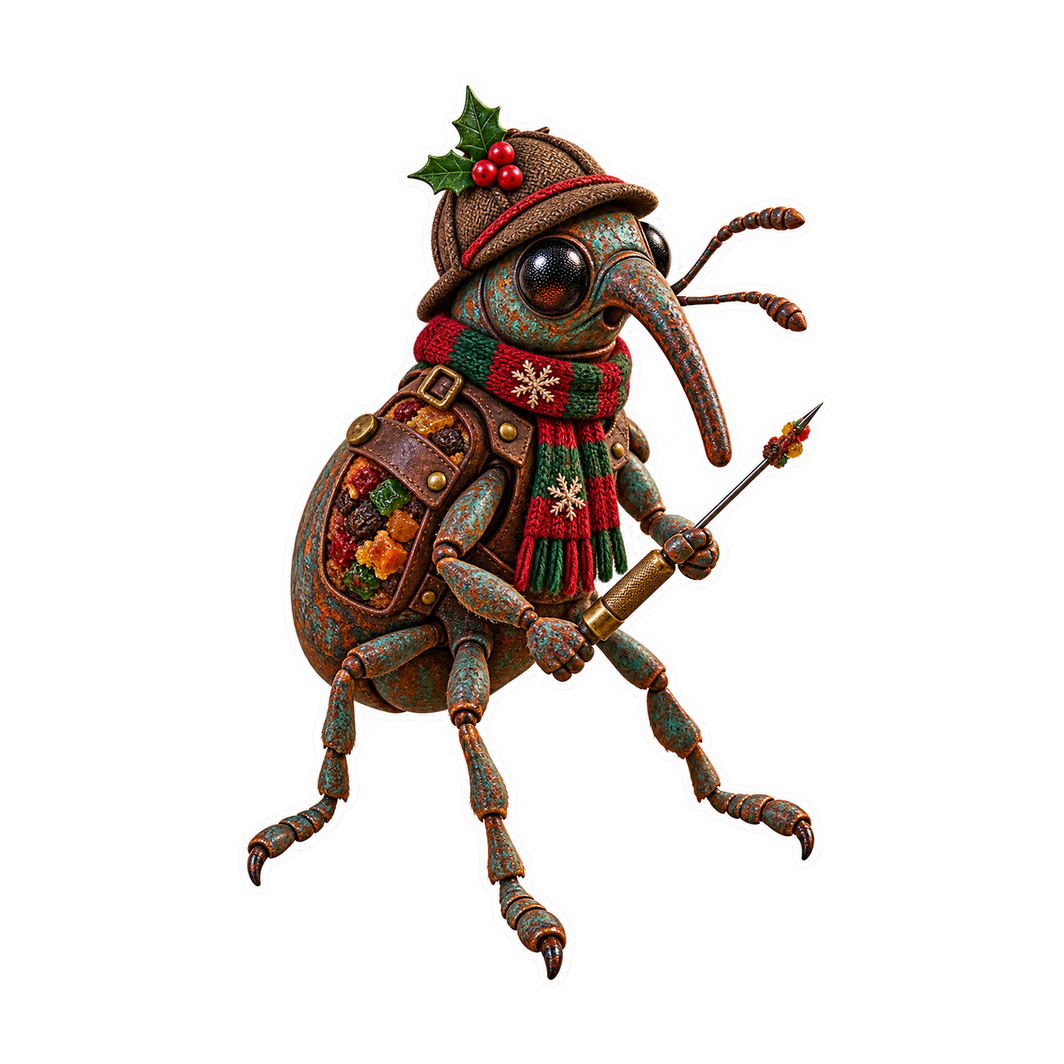 Oxidized Iron Weevil Fruitcake Probe Inspector Vinyl Sticker Decal