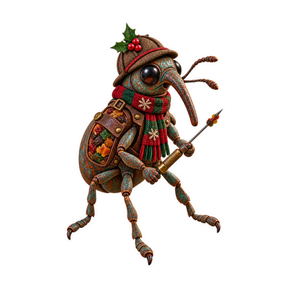 Oxidized Iron Weevil Fruitcake Probe Inspector Vinyl Sticker Decal