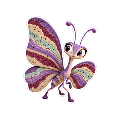 Butterfly Violet Tufflayer Scout Vinyl Sticker Decal