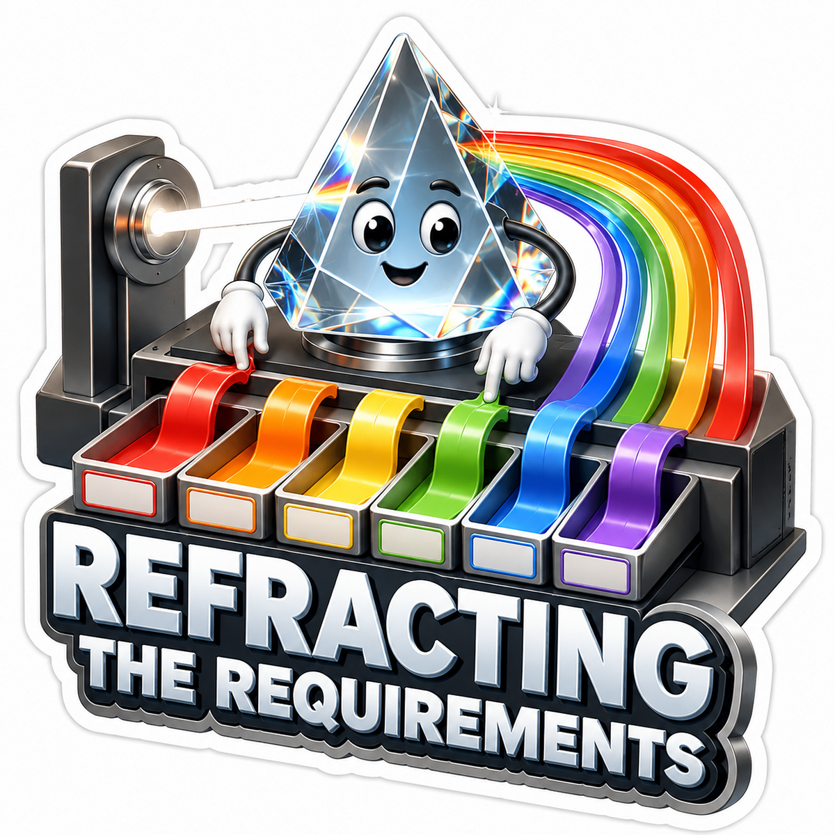 Refracting Requirements Prism Vinyl Sticker Decal