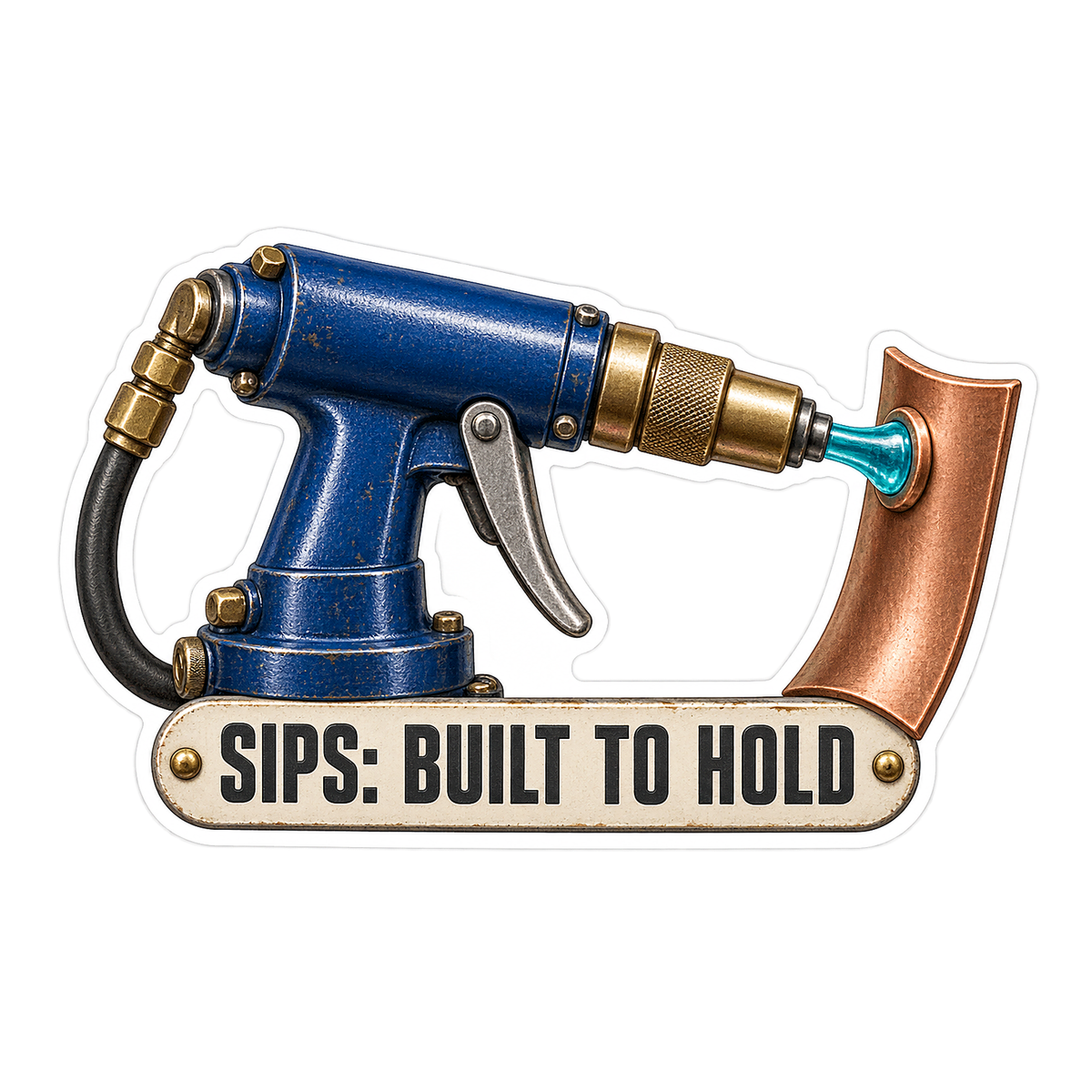 Sips Built To Hold Vinyl Sticker Decal
