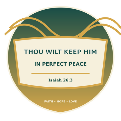 Perfect Peace Vinyl Sticker Decal