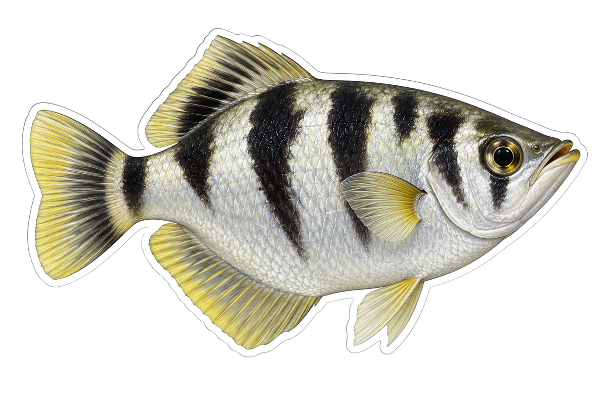 Banded Archerfish Vinyl Sticker Decal