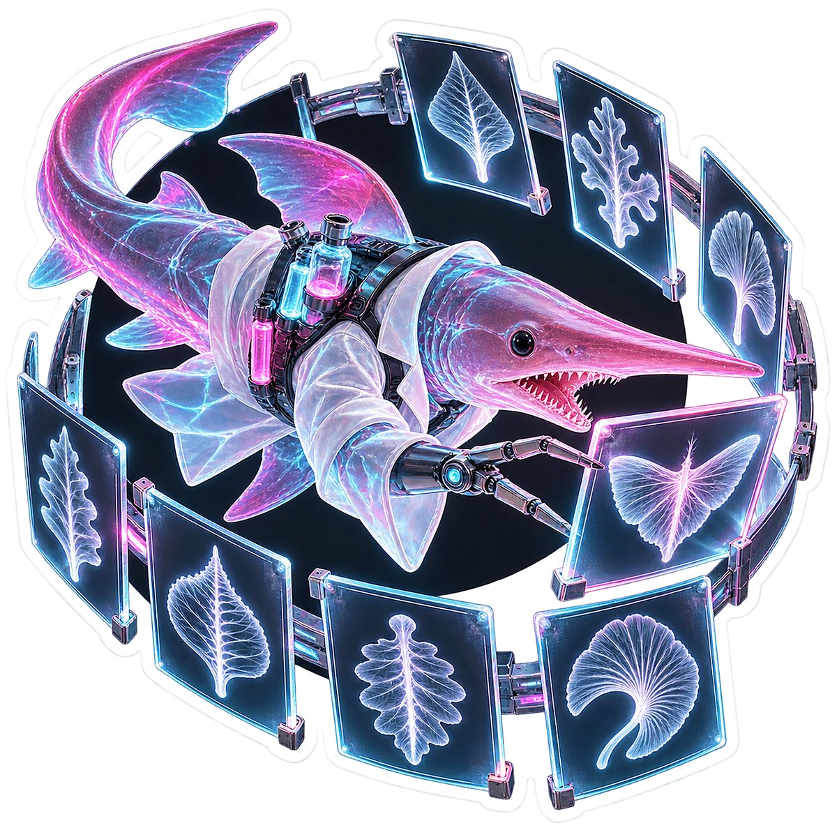 Goblin Shark Xray Slide Carousel Technician Vinyl Sticker Decal