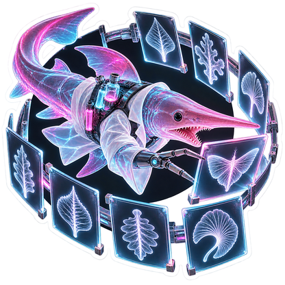 Goblin Shark Xray Slide Carousel Technician Vinyl Sticker Decal