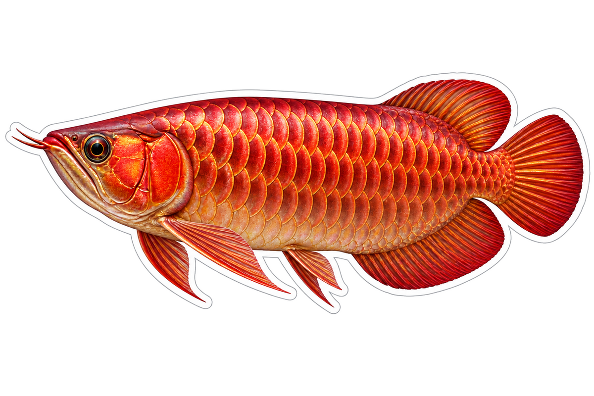Asian Arowana Vinyl Sticker Decal