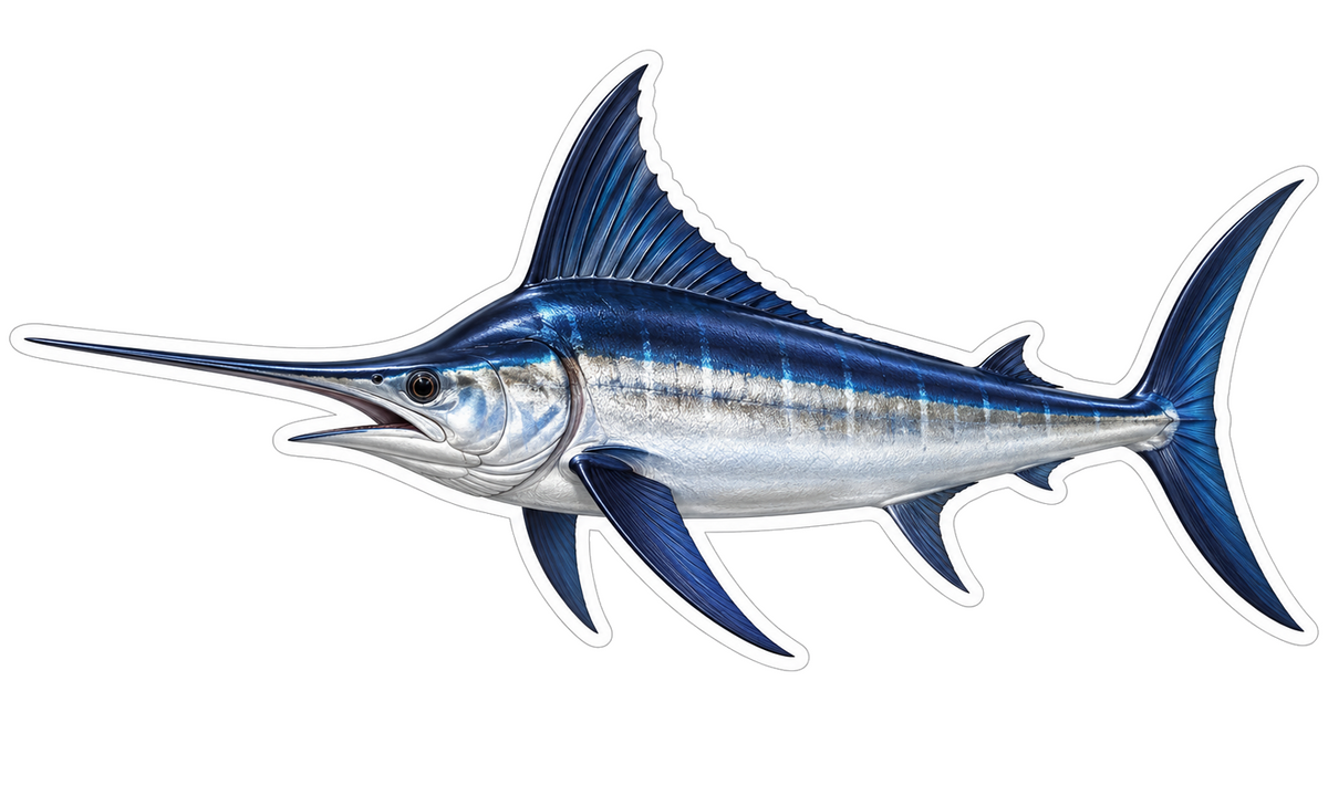 Swordfish Vinyl Sticker Decal