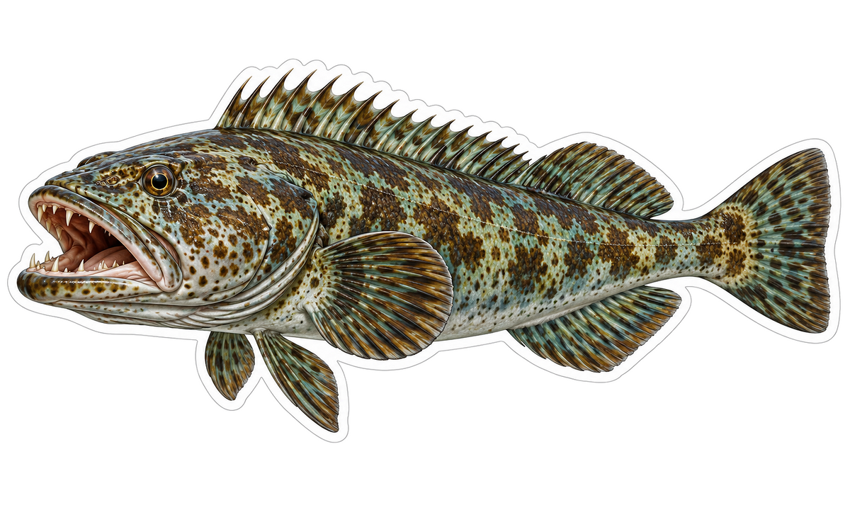 Lingcod Vinyl Sticker Decal