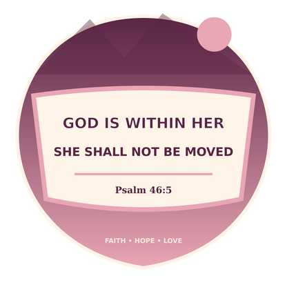 God Is Within Her Vinyl Sticker Decal