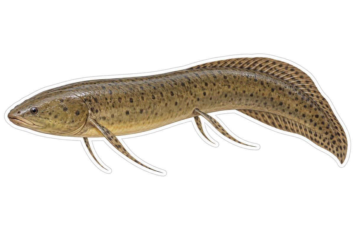 West African Lungfish Vinyl Sticker Decal