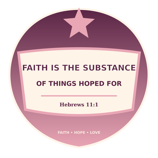 Faith Substance Vinyl Sticker Decal