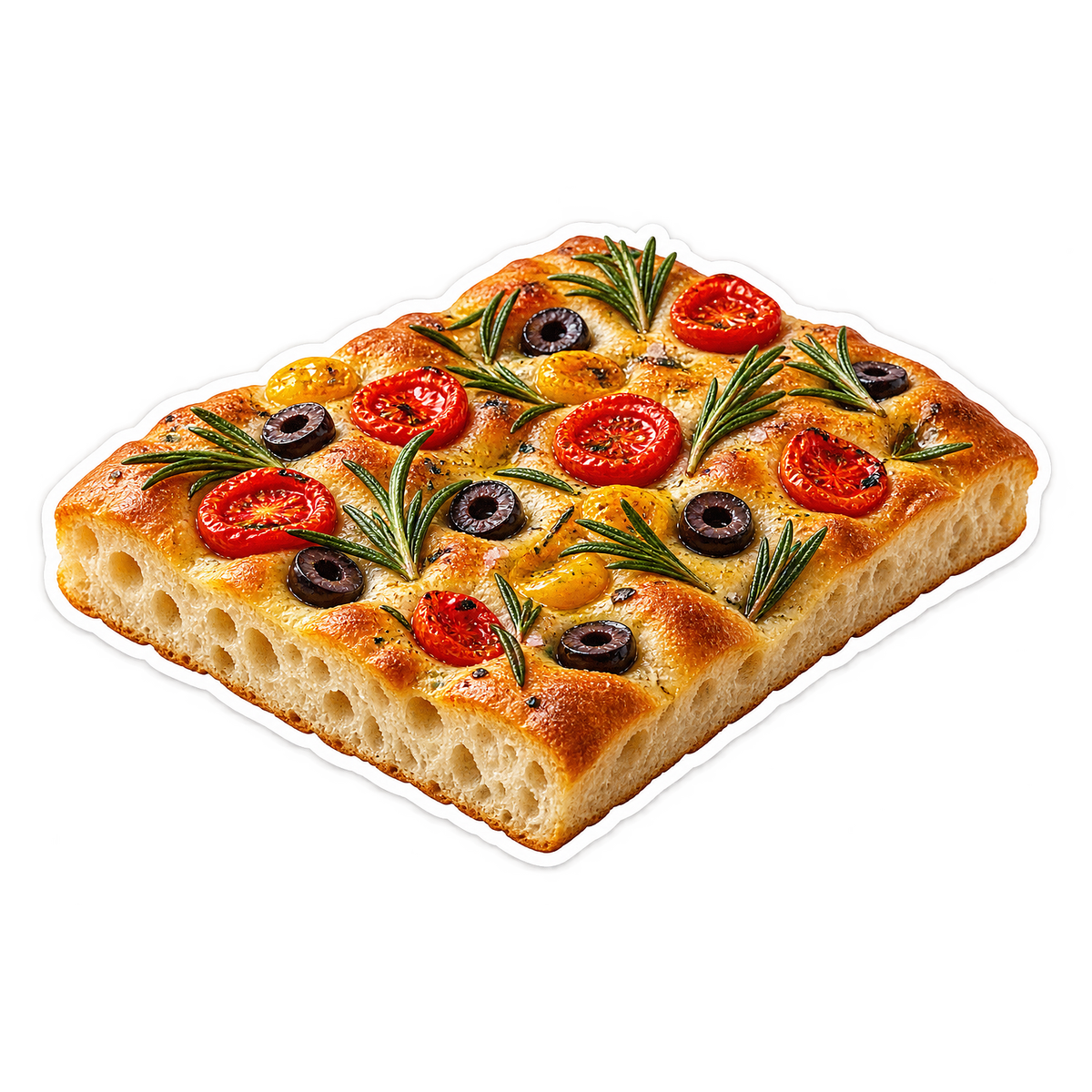 Focaccia Terracotta Terrace Vinyl Sticker Decal