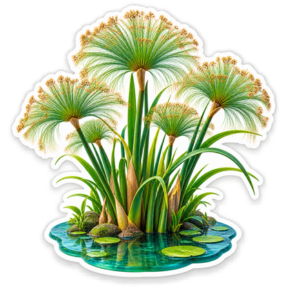 Papyrus Nile Crown Vinyl Sticker Decal