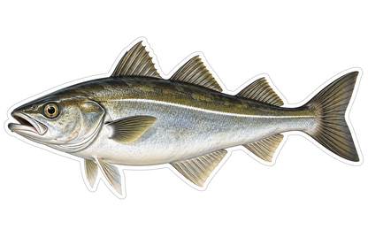 Atlantic Pollock Vinyl Sticker Decal
