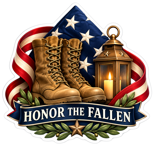 Honor The Fallen Vinyl Sticker Decal