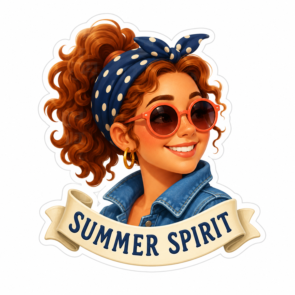 Summer Spirit Vinyl Sticker Decal