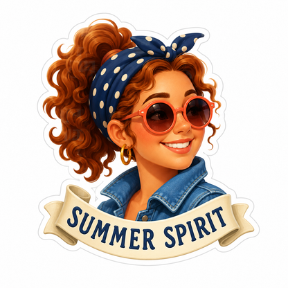 Summer Spirit Vinyl Sticker Decal
