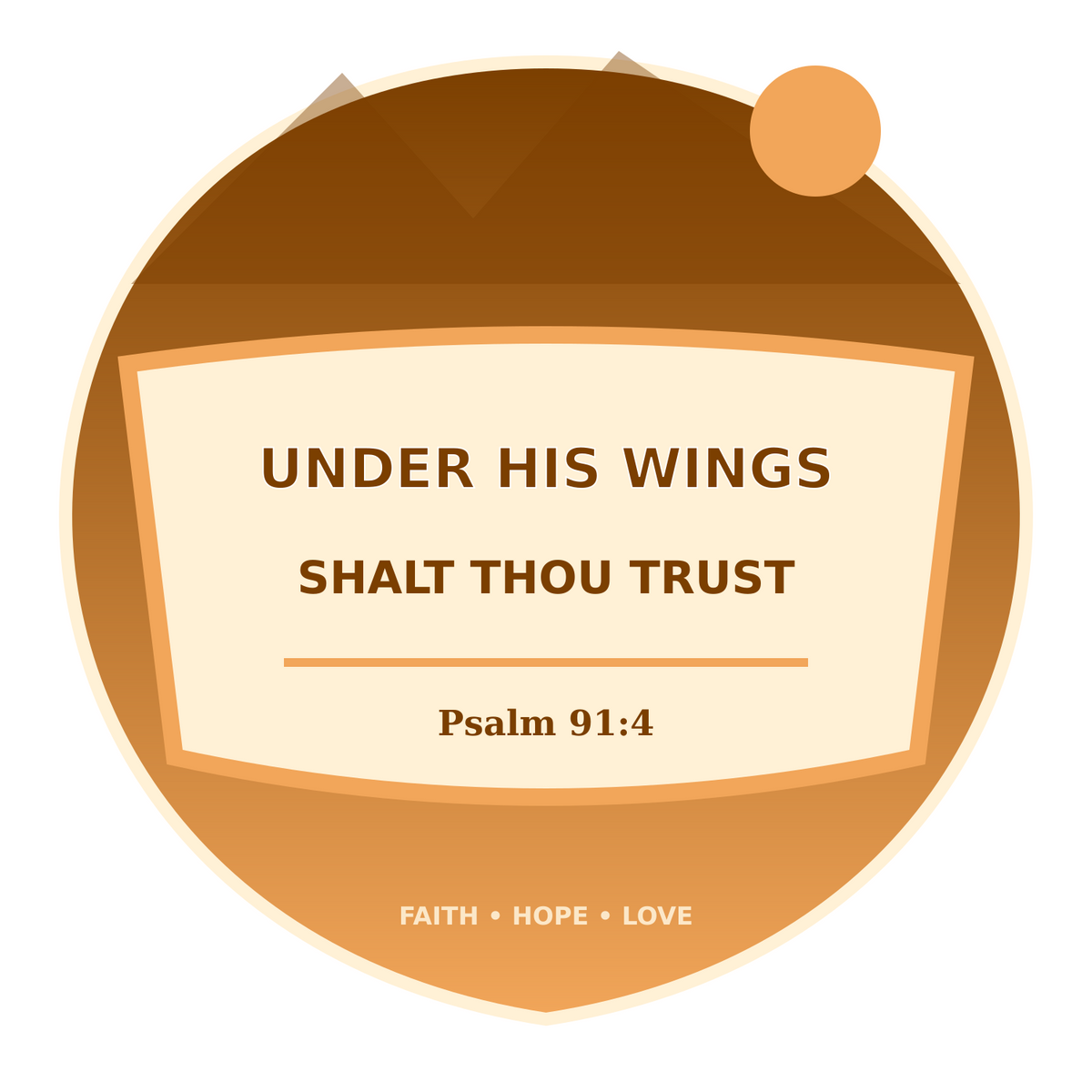 Under Wings Vinyl Sticker Decal