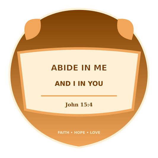 Abide In Me Vinyl Sticker Decal