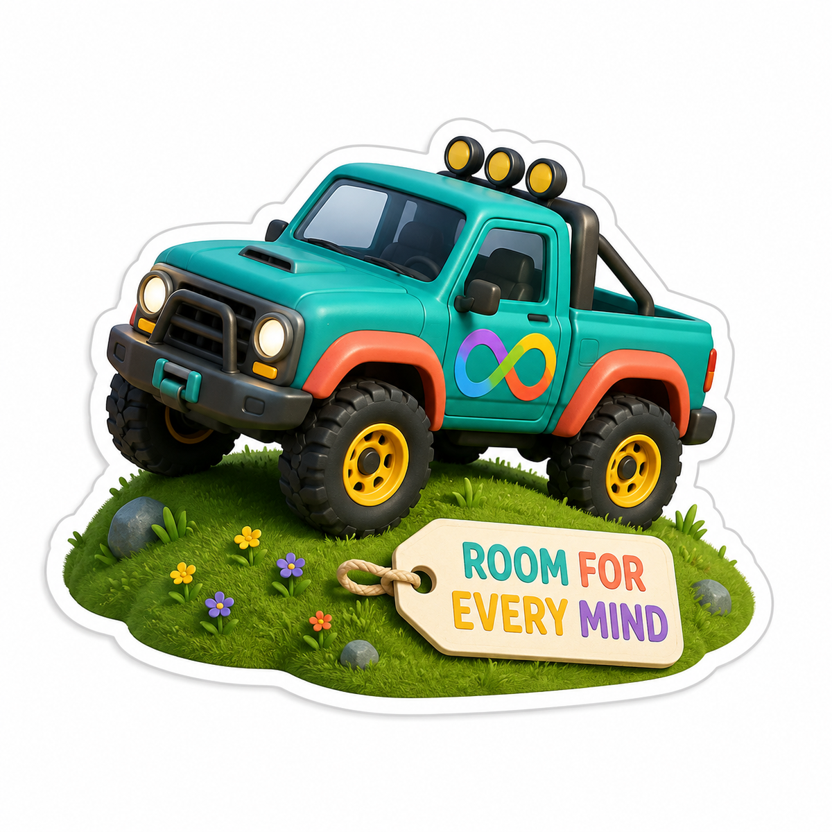 Room For Every Mind Vinyl Sticker Decal