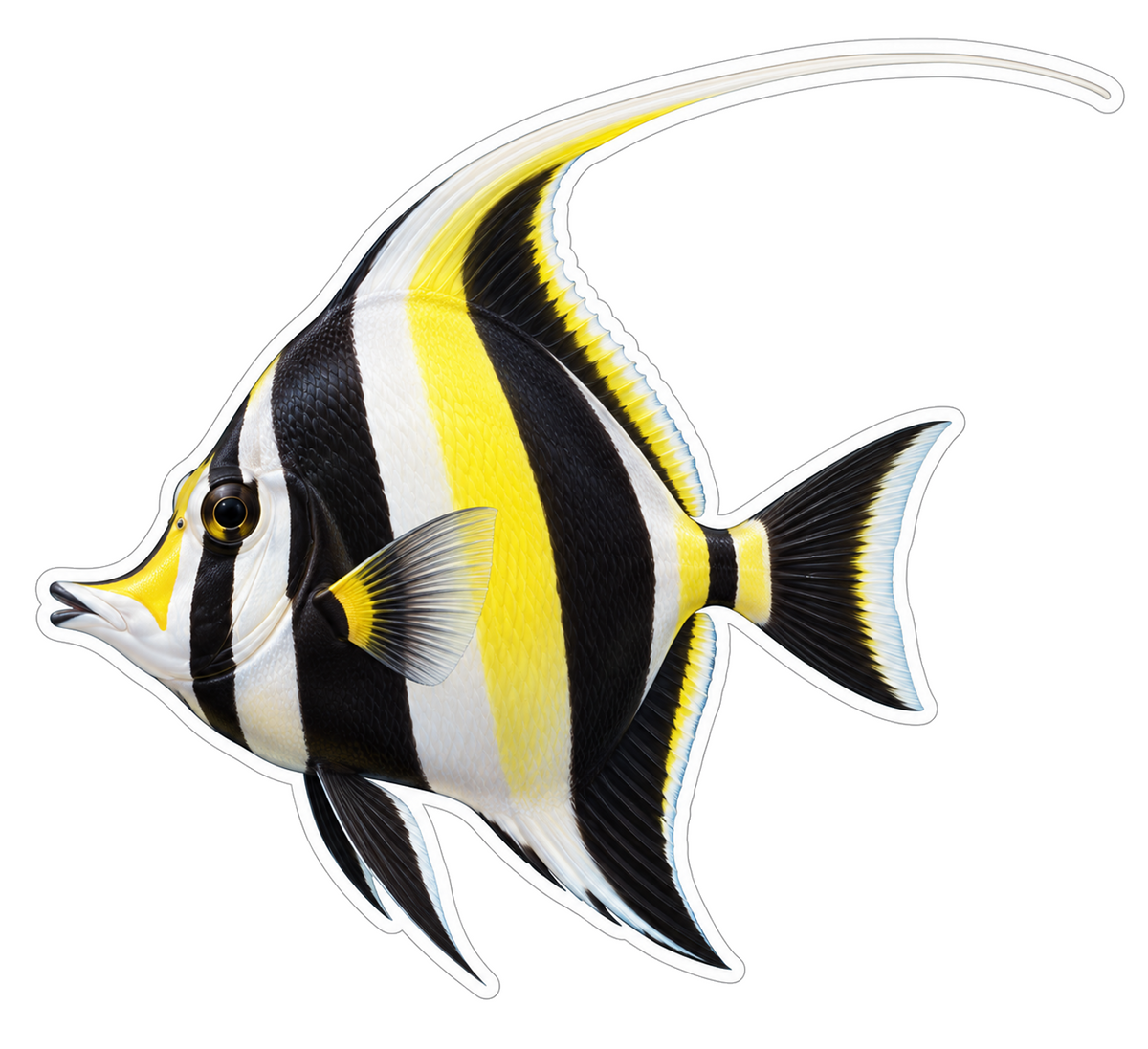 Moorish Idol Vinyl Sticker Decal