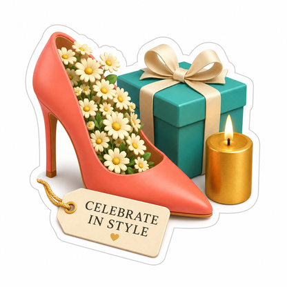 Celebrate In Style Vinyl Sticker Decal