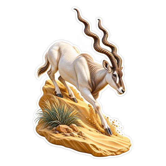 Addax Sahara Dune Stride Vinyl Sticker Decal