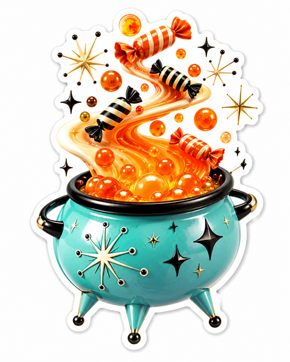 Atomic Candy Cauldron Vinyl Sticker Decal