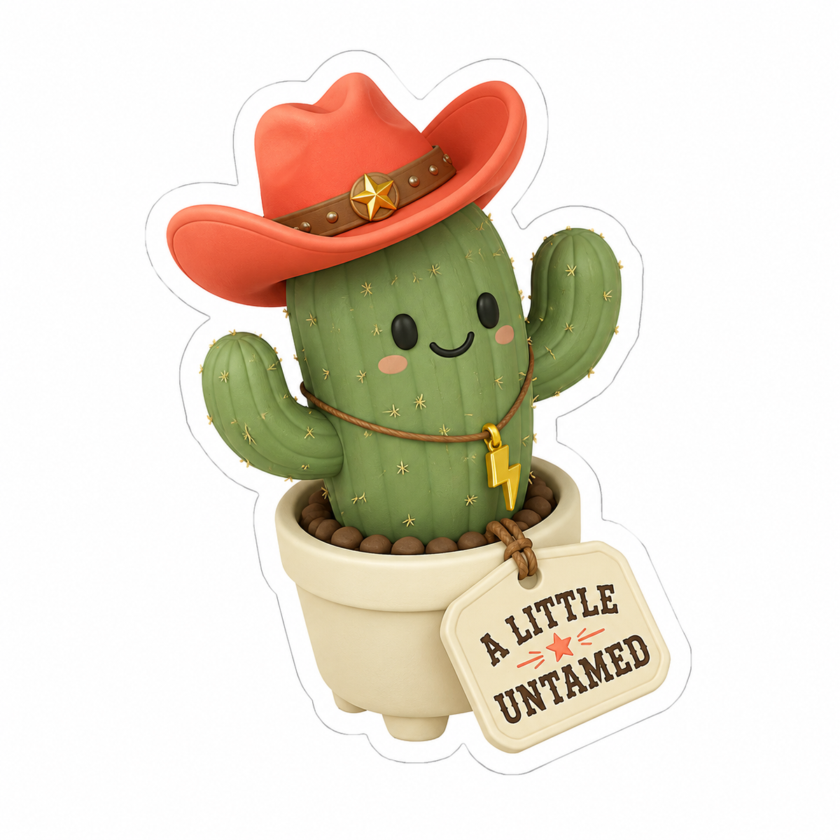 A Little Untamed Vinyl Sticker Decal