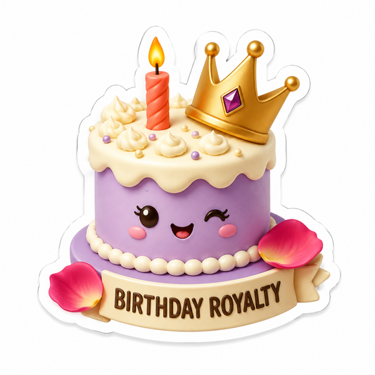 Birthday Royalty Vinyl Sticker Decal