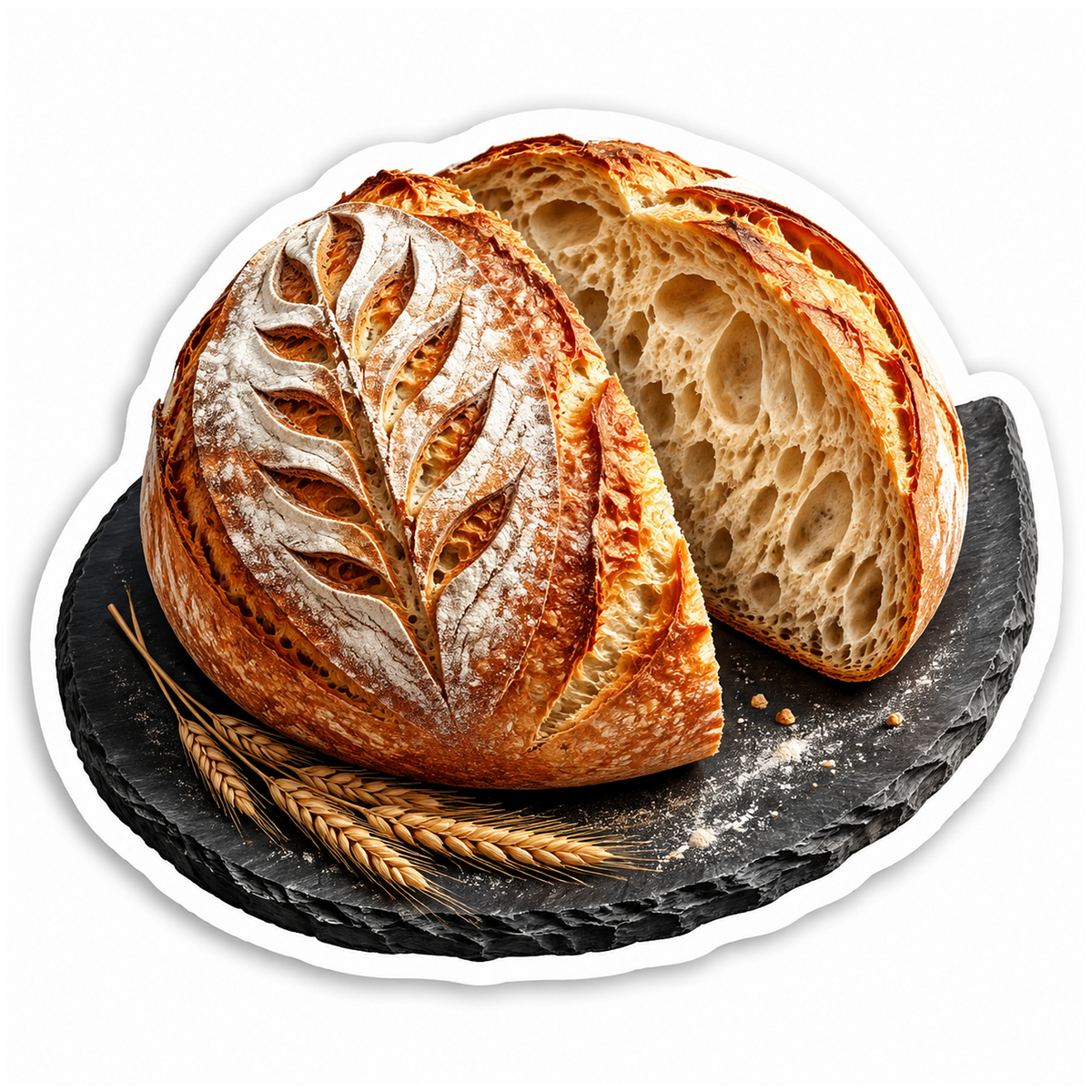 Sourdough Slate Crescent Vinyl Sticker Decal