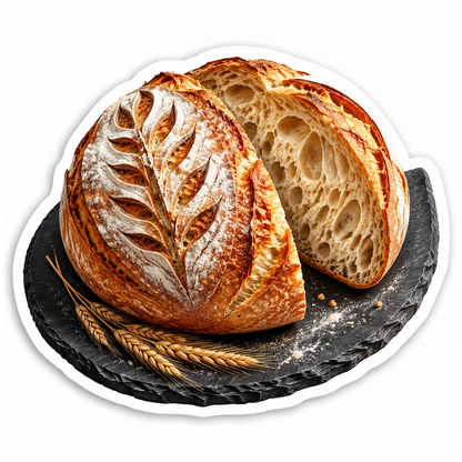 Sourdough Slate Crescent Vinyl Sticker Decal