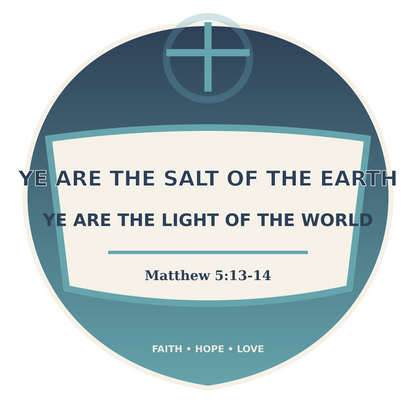 Salt And Light Vinyl Sticker Decal